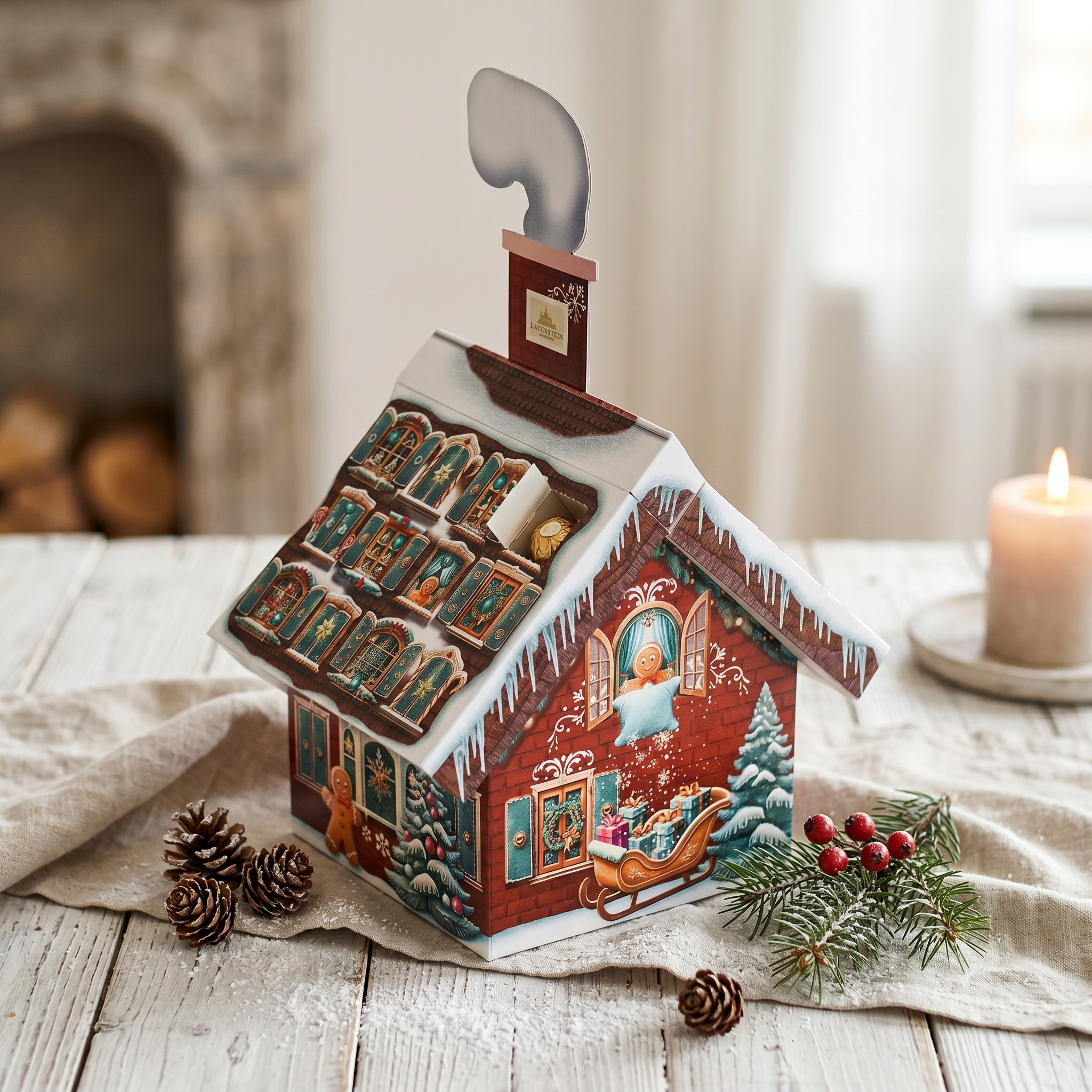 Adventskalender Lebkuchenhäuschen