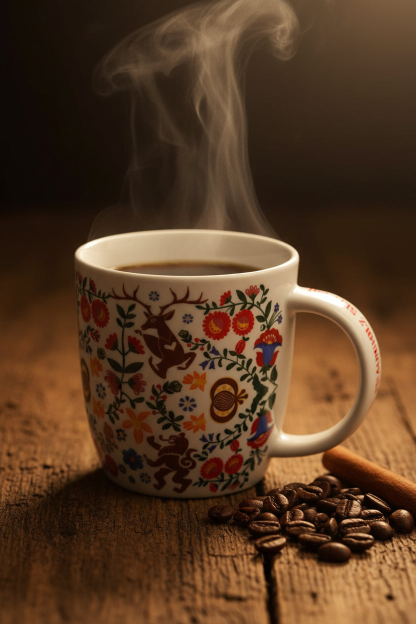 Kaffee Tasse Stickmuster