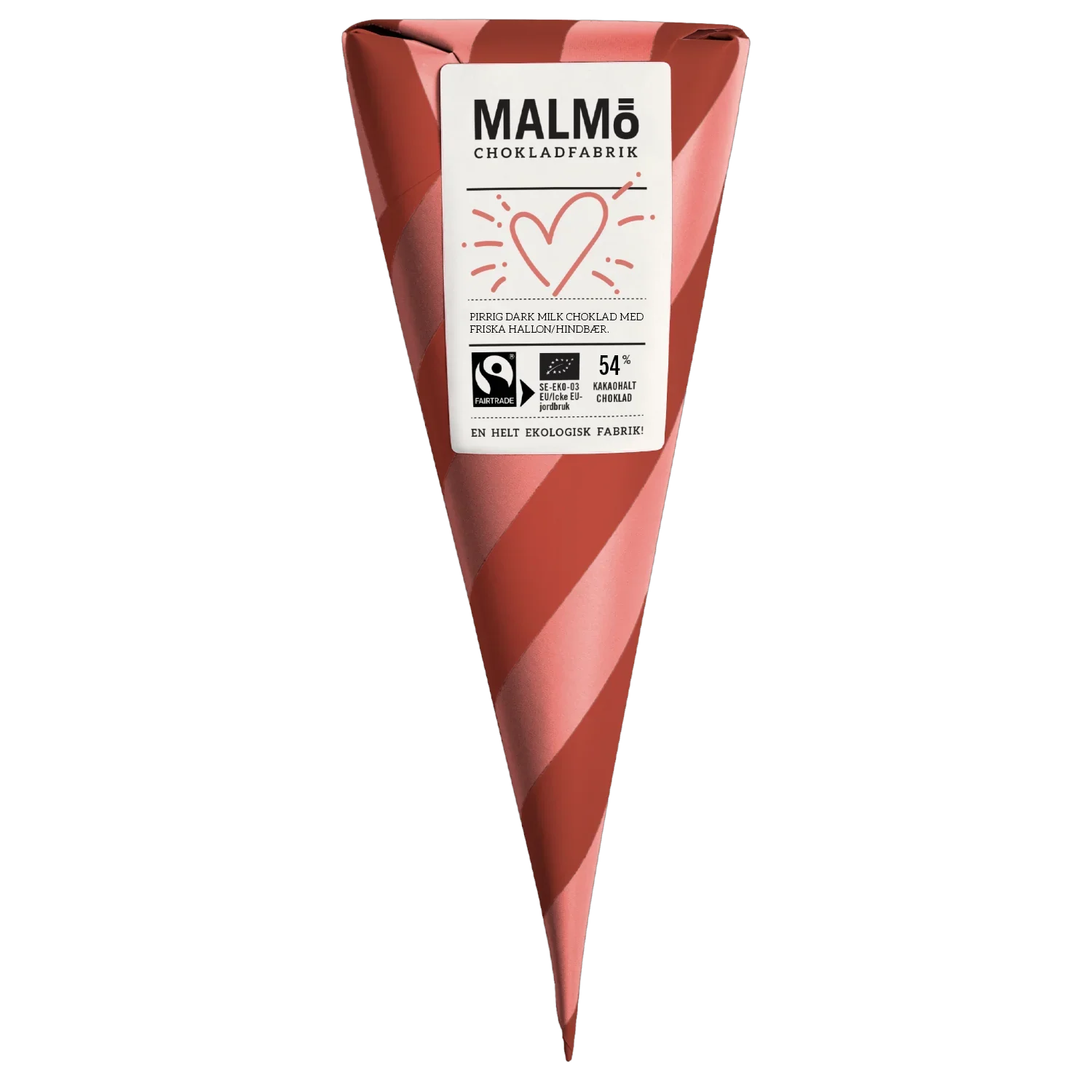 Malmö Chokladfabrik Cones - Himbeere, dunkle Schokolade