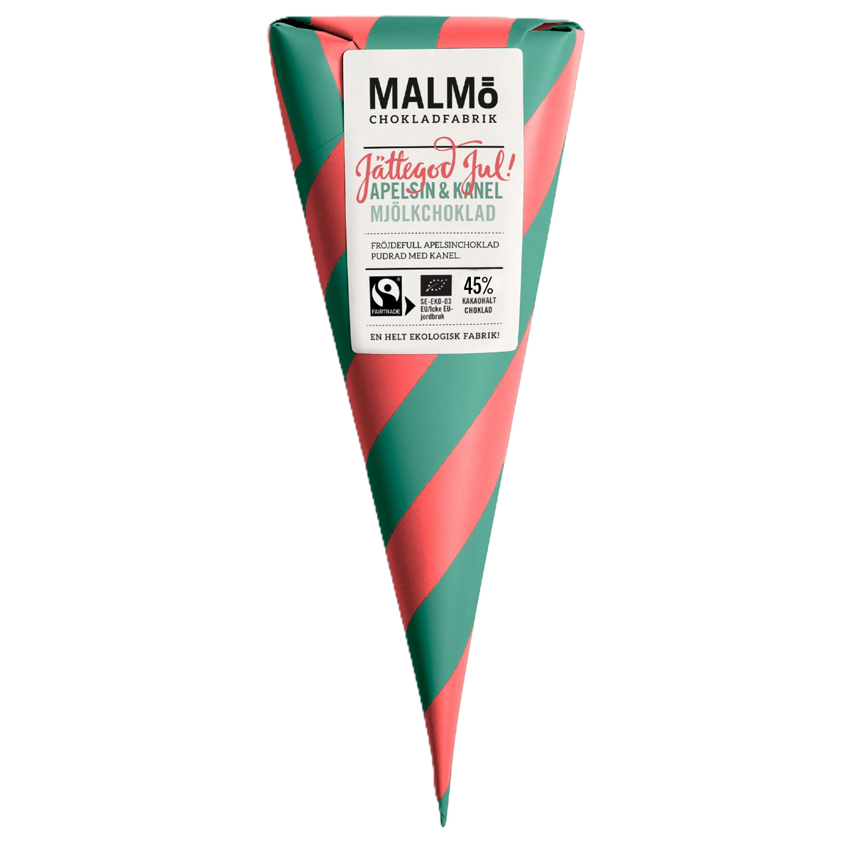 Schokoladen-Cone Orange und Zimt der Malmö Chokladfabrik
