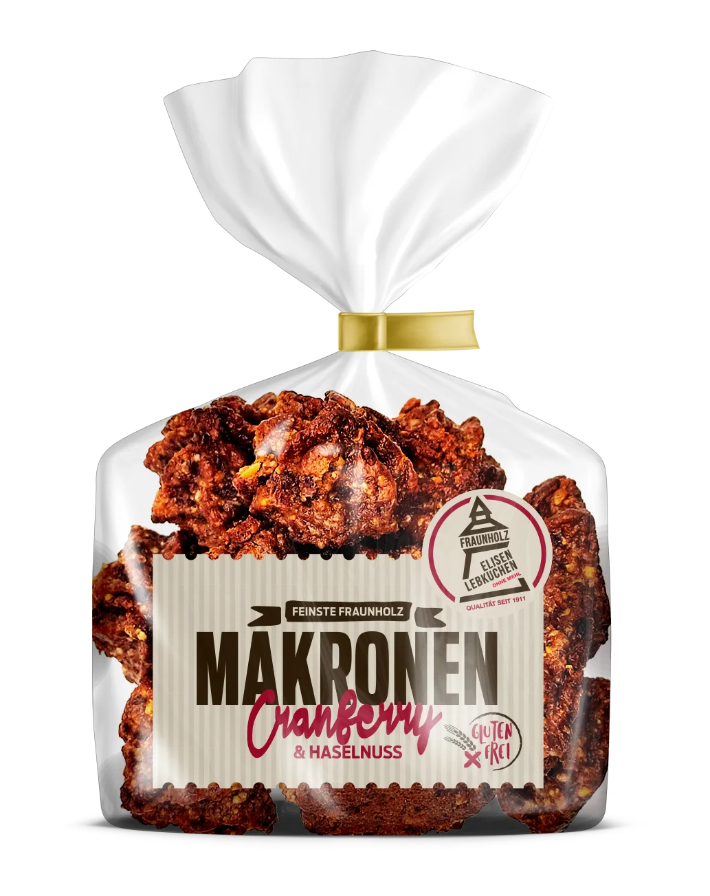 Cranberry-Haselnuss Makronen