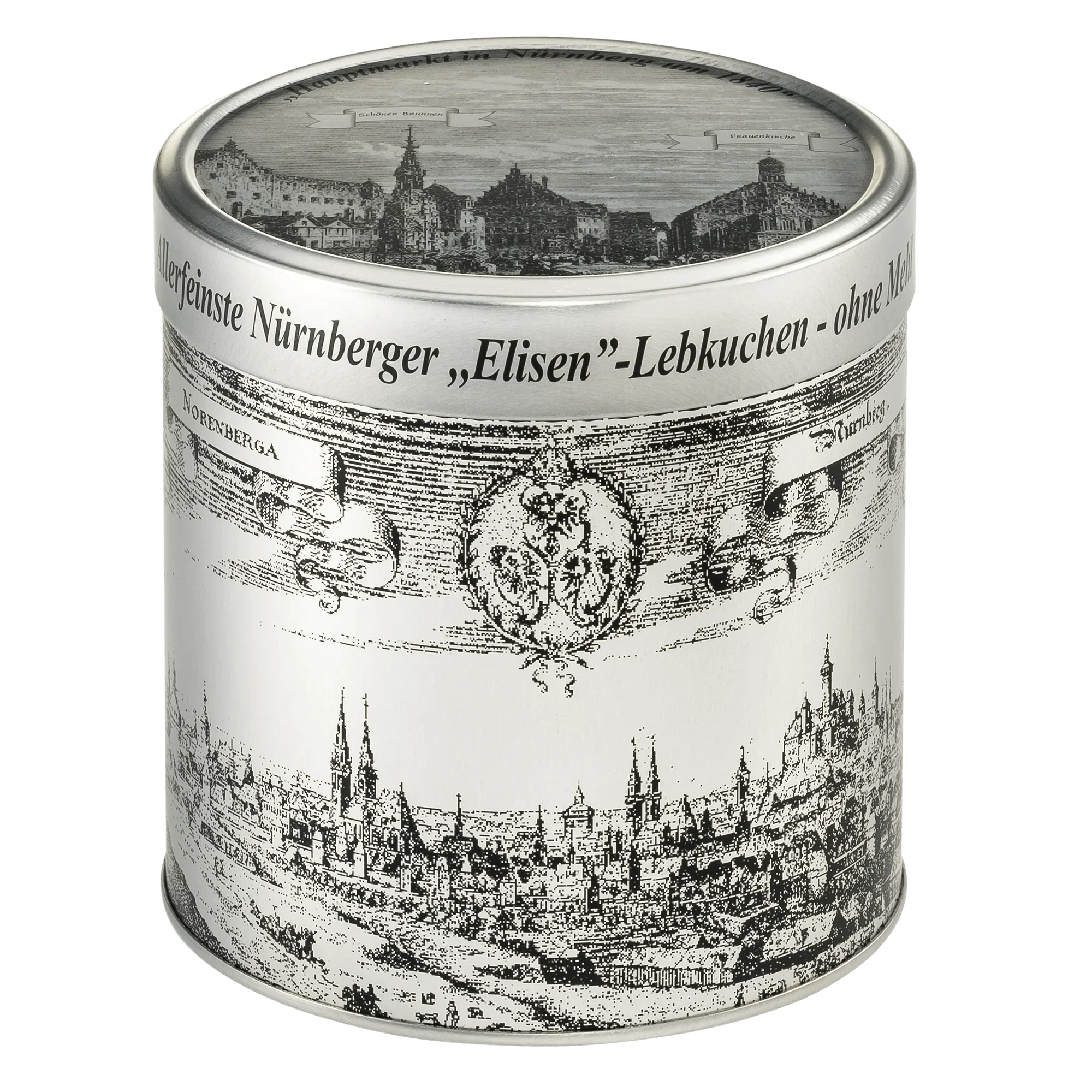 Silber-Dose 5 Stück Originale Elisen-Lebkuchen