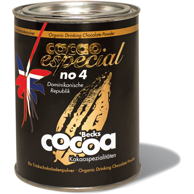 BIO Trinkschokoladenpulver Especial NO 4 Becks COCOA 250g Dose