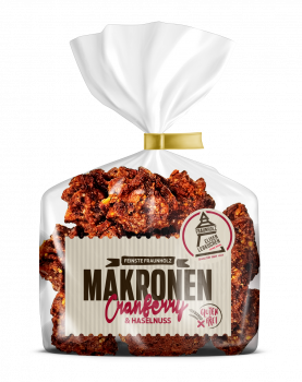 Cranberry-Haselnuss Makronen